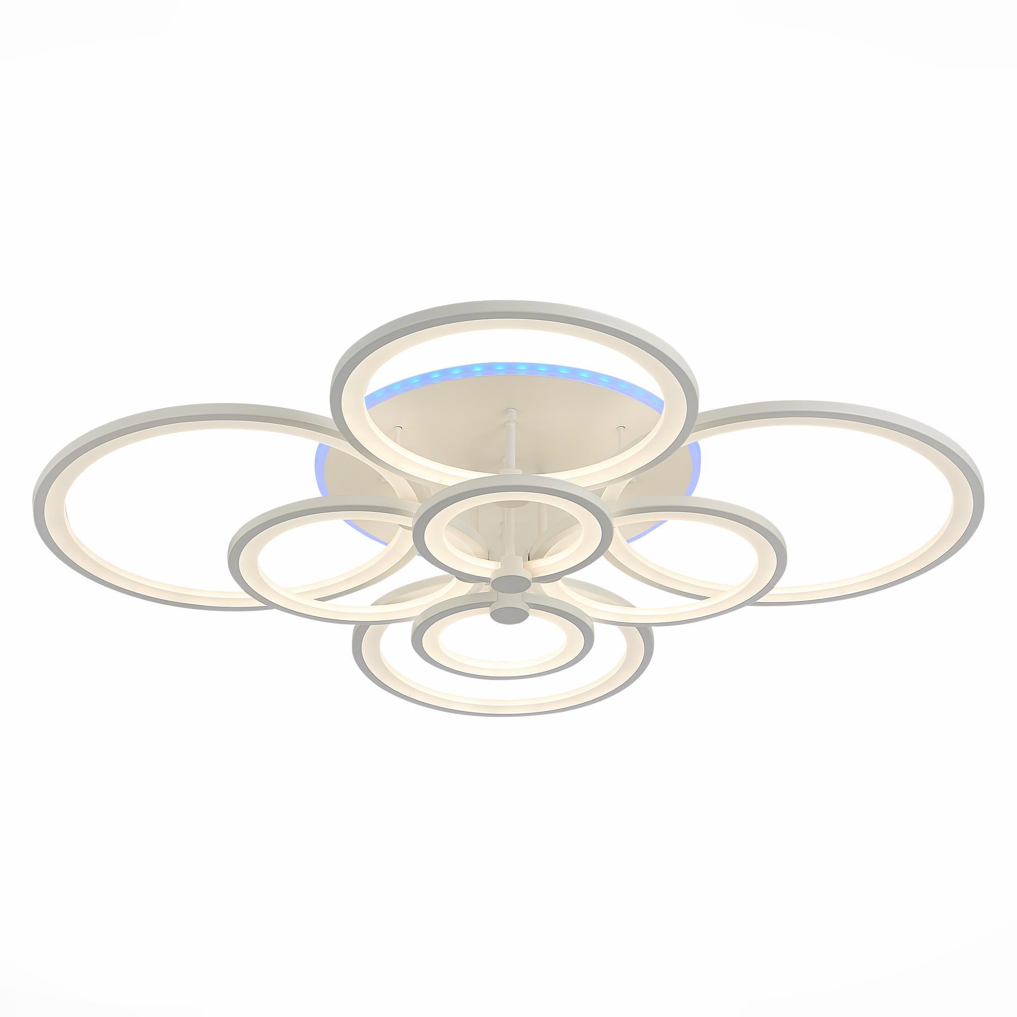 Изображение товара Современная потолочная светодиодная люстра ALMA LIGHT RGB 36 м² управляемая пультом и смартфоном