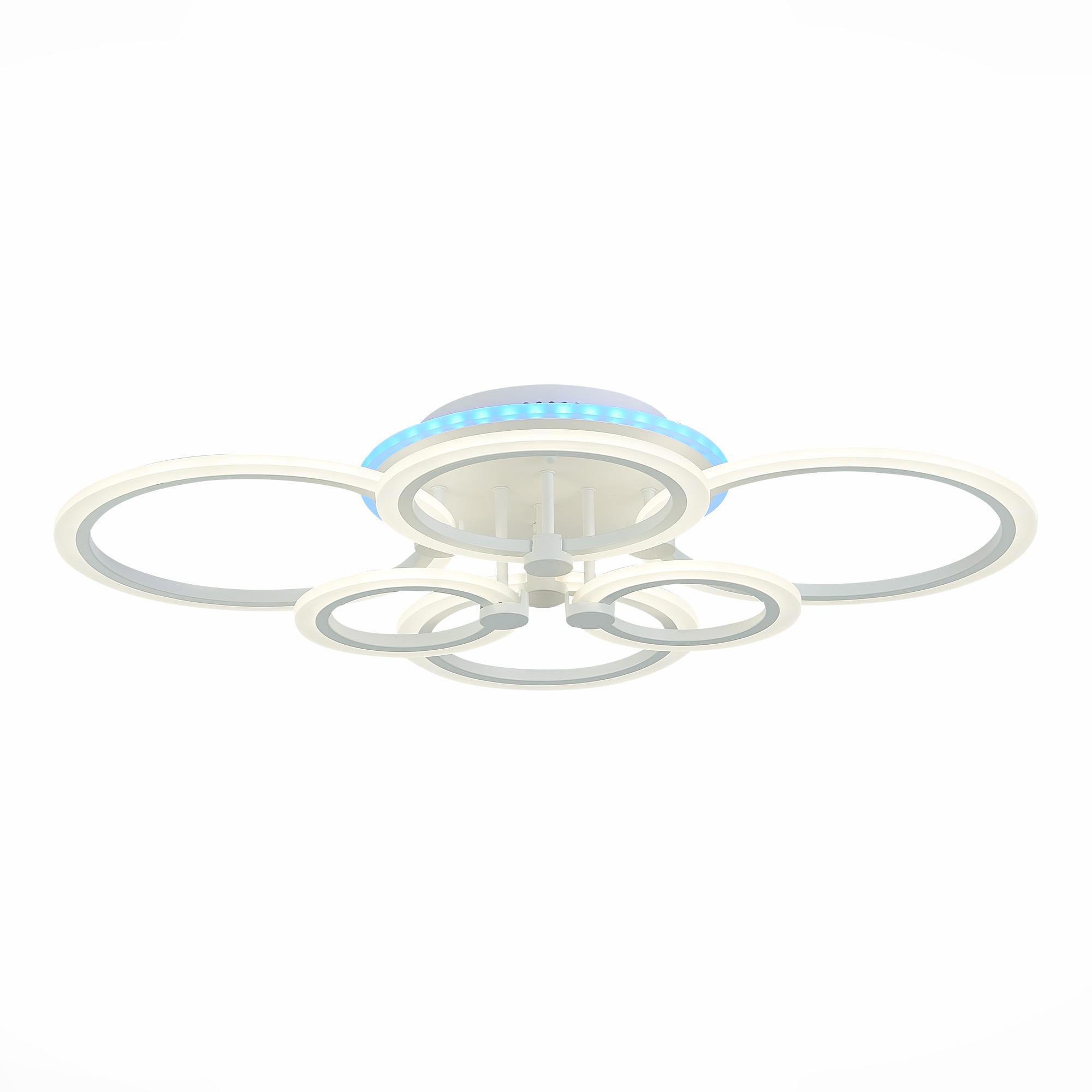 Изображение товара Люстра потолочная светодиодная ALMA LIGHT ALC00184WH-3000-6000K-LED.6x132W 20 м² изменение оттенков белого цвет белый