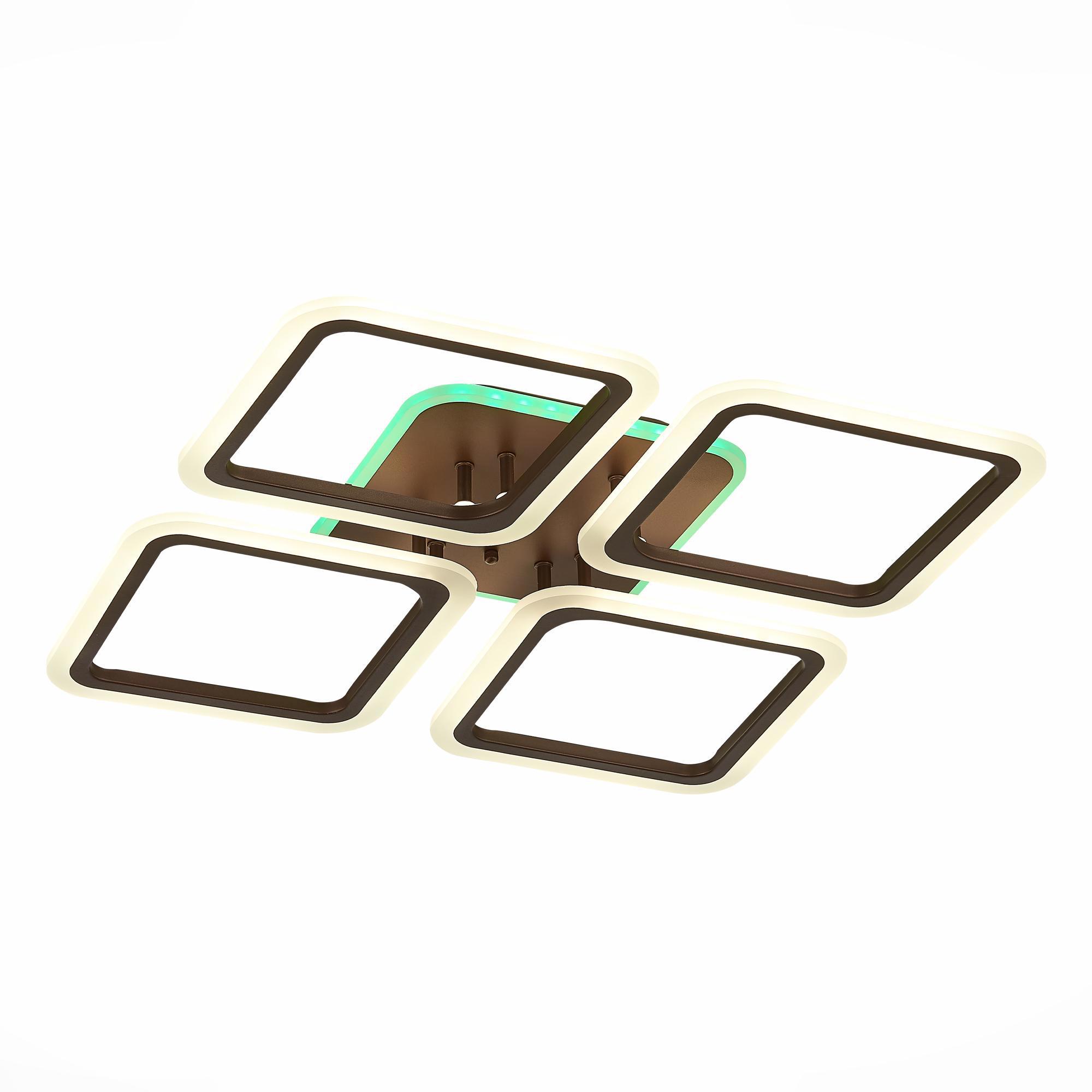 Изображение товара Люстра потолочная светодиодная ALMA LIGHT ALC00078BN-3000-6000K-LED.4x112W 18 м² изменение оттенков белого цвет коричневый