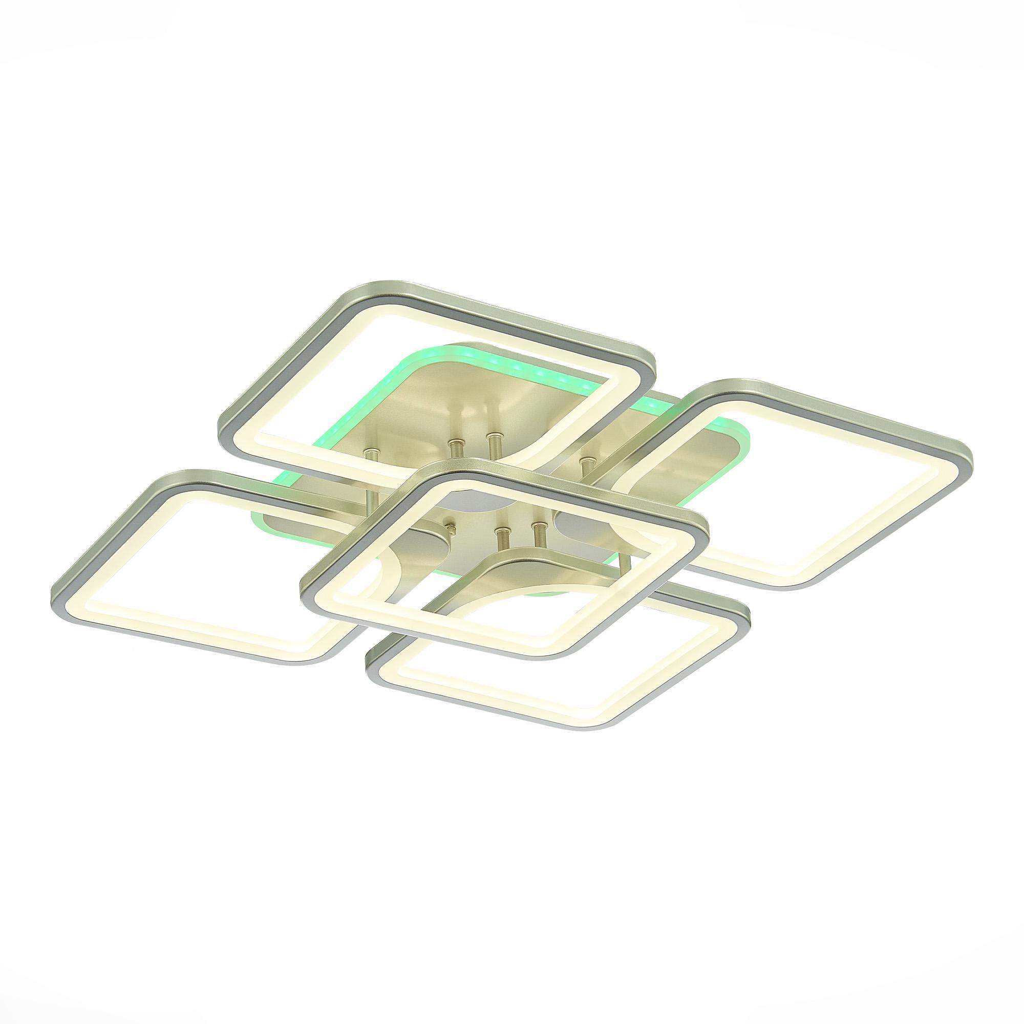 Изображение товара Люстра потолочная светодиодная ALMA LIGHT ALC00092SL-3000-6000K-LED.5x170W 20 м² изменение оттенков белого цвет серый серебристый