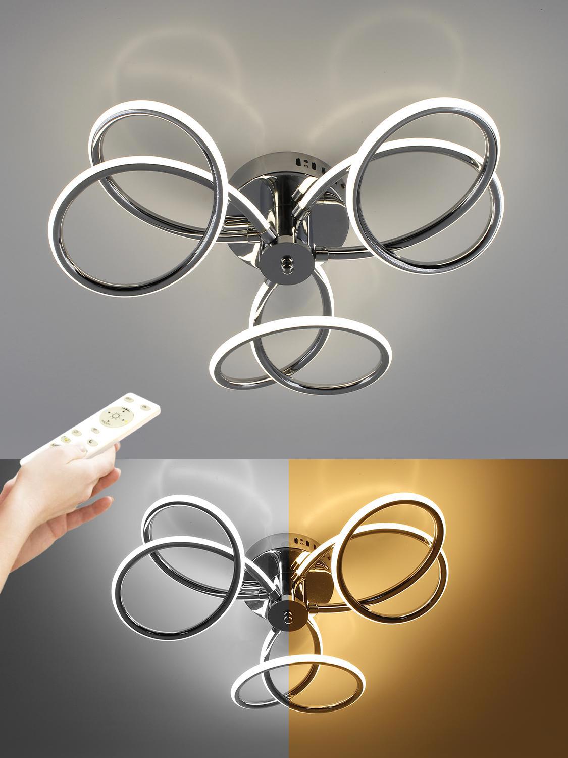 Изображение товара Люстра потолочная светодиодная ESTARES LILY 80W с пультом регулировки яркости и оттенков