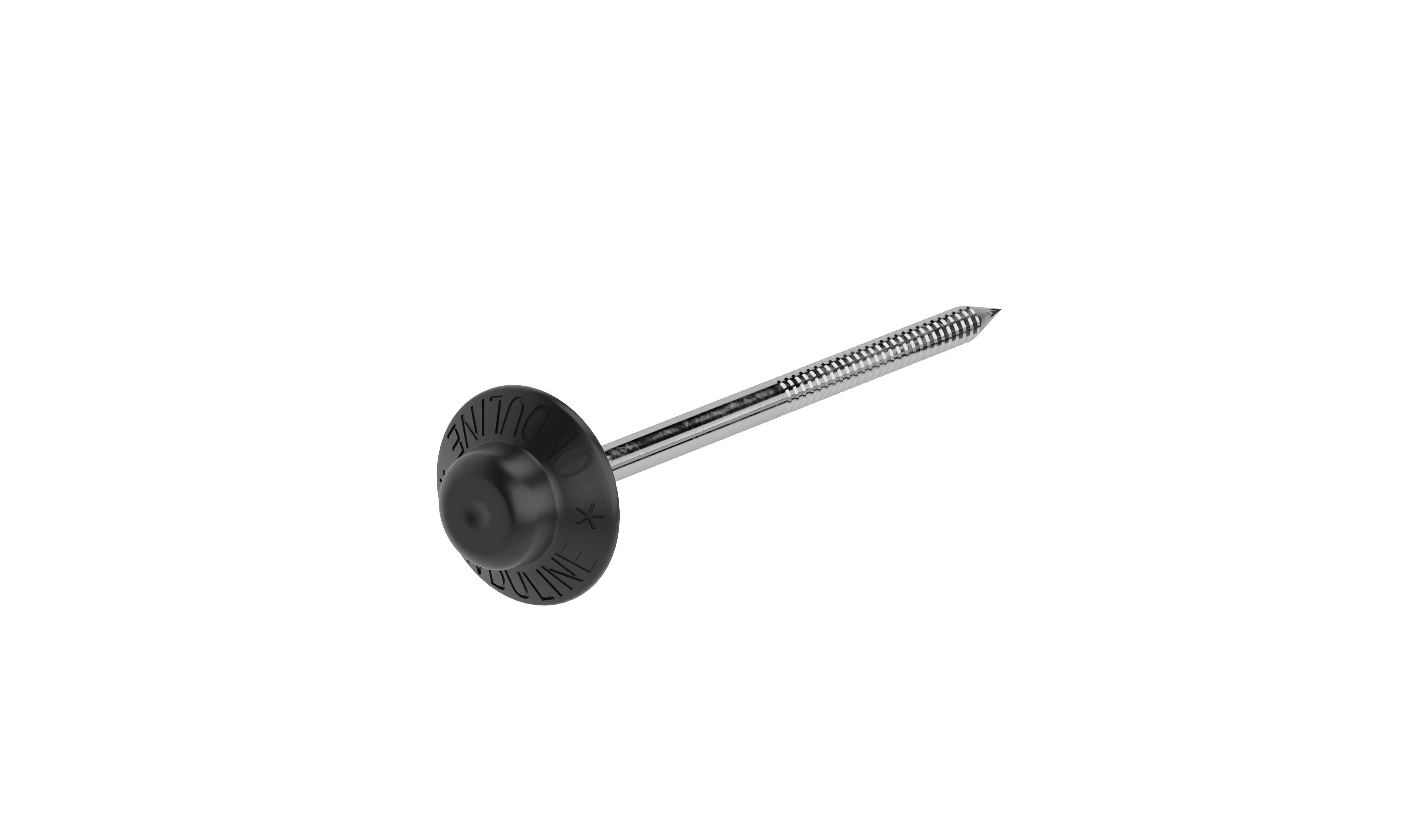 Гвозди кровельные ершёные для Ондулина цвет черный 0.5 кг