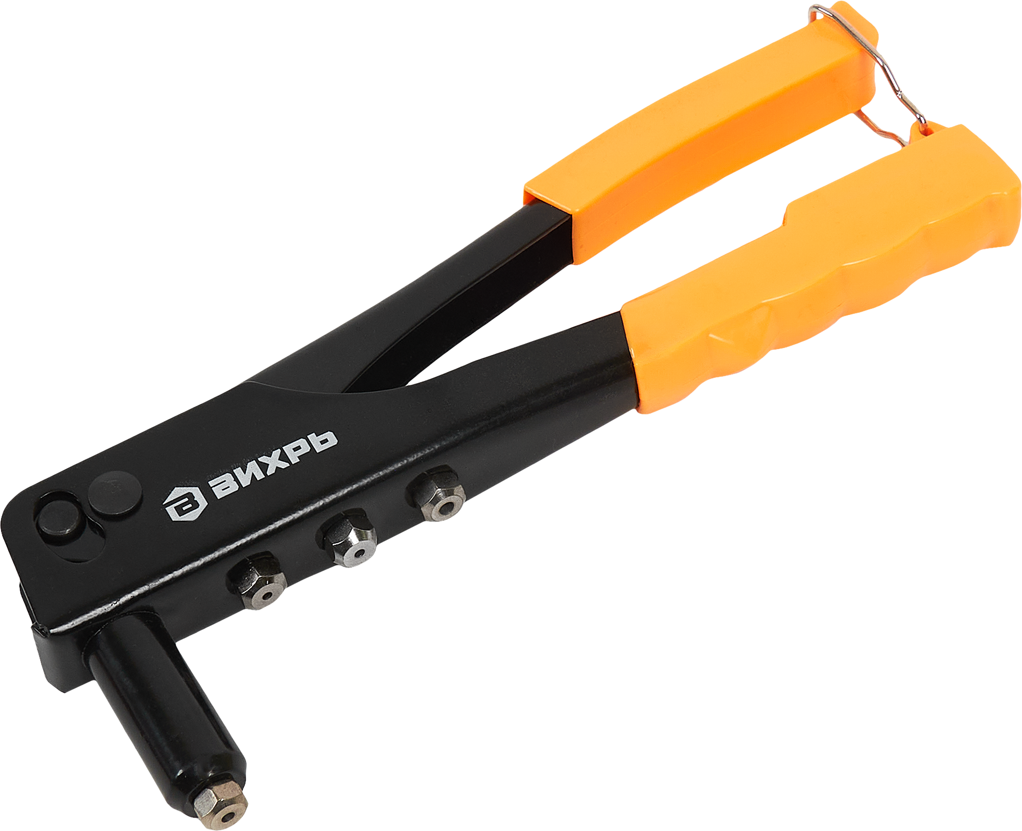 Изображение товара Заклепочник Вихрь 225 мм ручной для вытяжных заклепок, комплект насадок