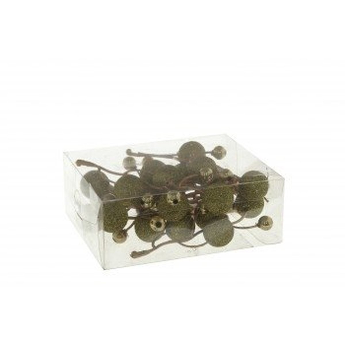 Изображение товара Изделие декоративное Ягоды 261765 ПВХ 4.5x10 см зеленое 8 шт