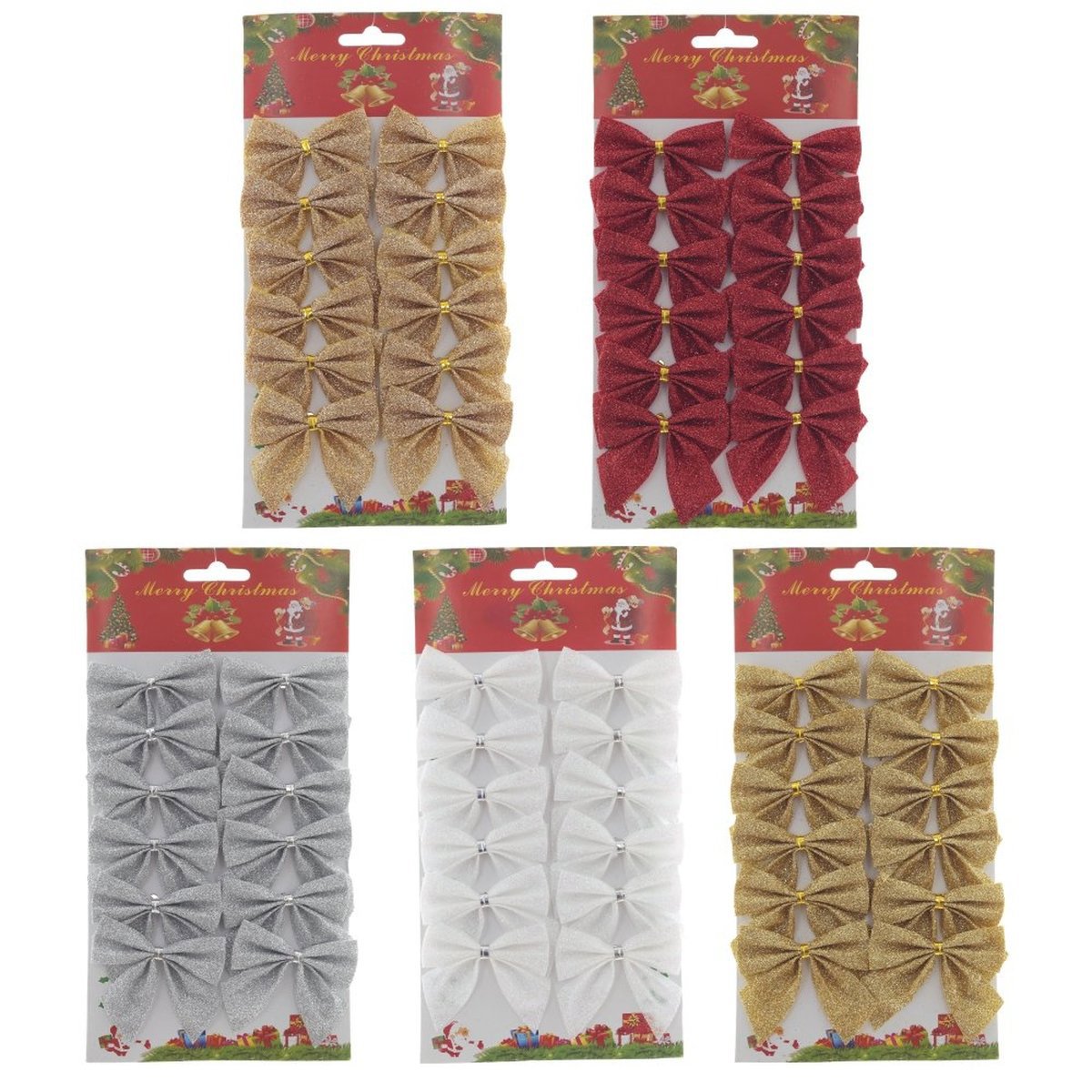 Изображение товара Изделие декоративное Бант 762392 ПВХ 1x24 см разноцветное 12 шт