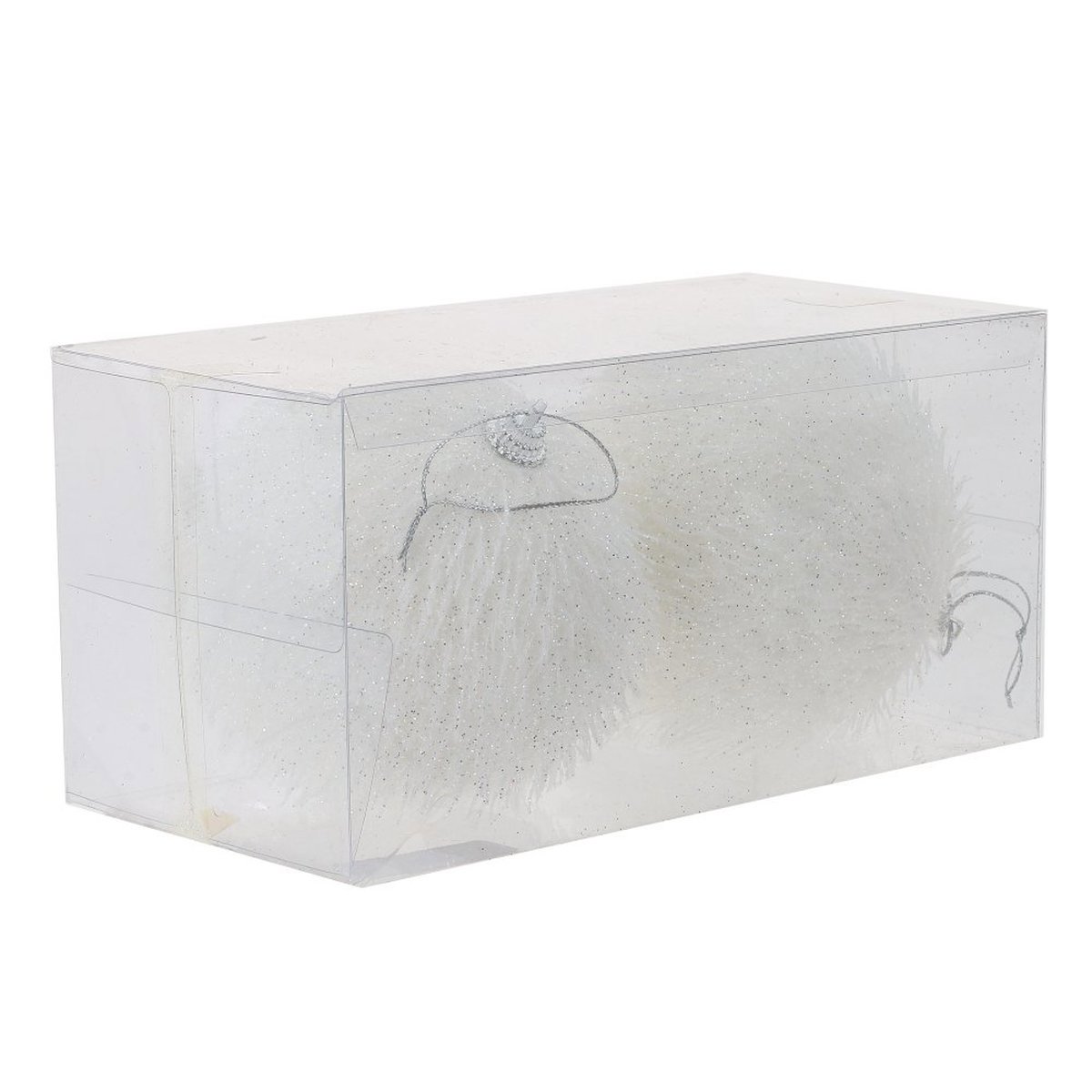 Изображение товара Украшение новогоднее Шар 764479 ПВХ 9x9 см белое 2 шт