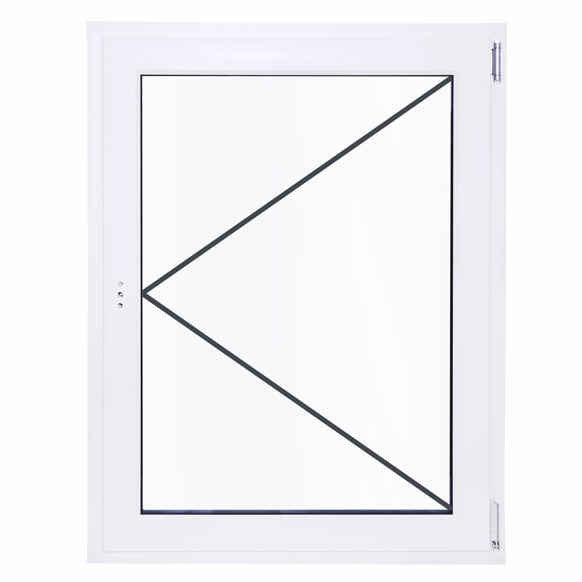 Изображение товара Окно пластиковое ПВХ Deceuninck одностворчатое 1200x800 мм (ВхШ) стекло 4 мм поворотное белый