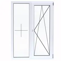 Изображение товара Окно ПВХ Deceuninck двустворчатое 1200х1000 мм, 2 камеры