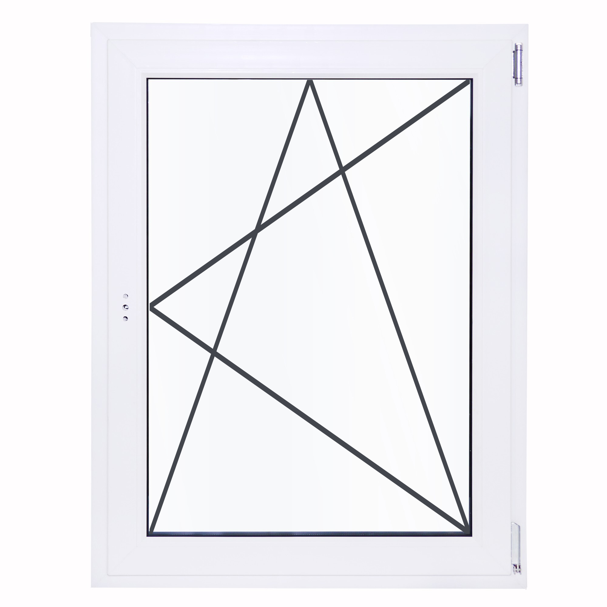 Изображение товара Окно пластиковое ПВХ Deceuninck одностворчатое 1200x800 мм (ВхШ) правое двухкамерный стеклопакет белый