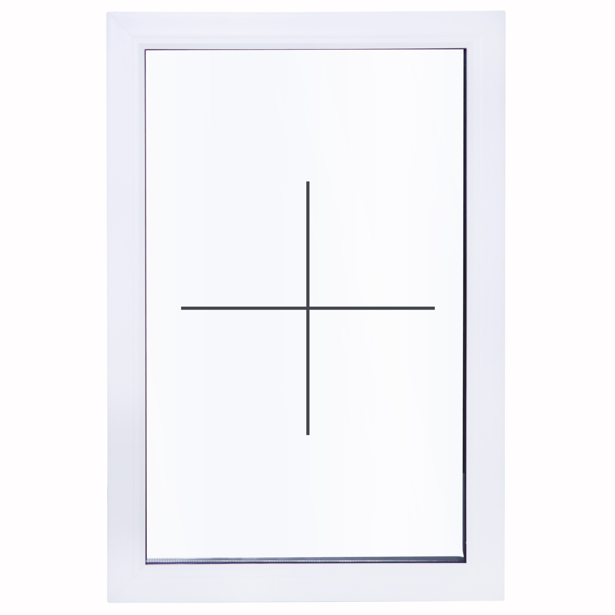 Изображение товара Окно ПВХ Deceuninck глухое 900x600 мм, 1 камера, белые