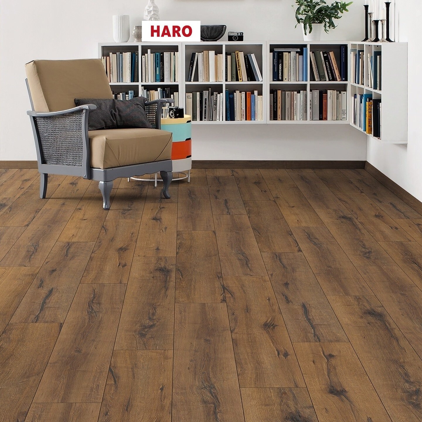 Изображение товара Ламинат Haro Италика Дымчатый 32 класс, 8 мм с фаской, 1.98 м²