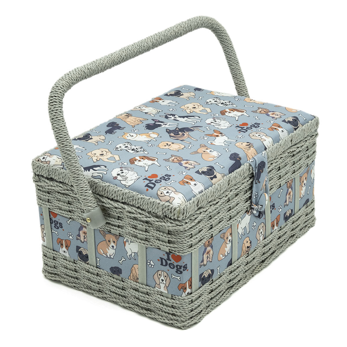 Изображение товара Шкатулка средняя декоративная Hobby&Pro I love dogs Y1632L PVC Tray 26*19*14.5см