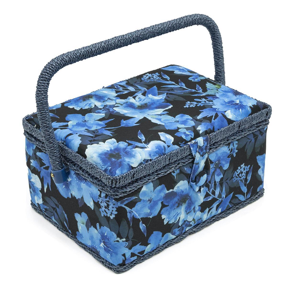 Изображение товара Шкатулка средняя декоративная Hobby&Pro Голубые цветы LY1633L HP Tray 26*19*14.5см