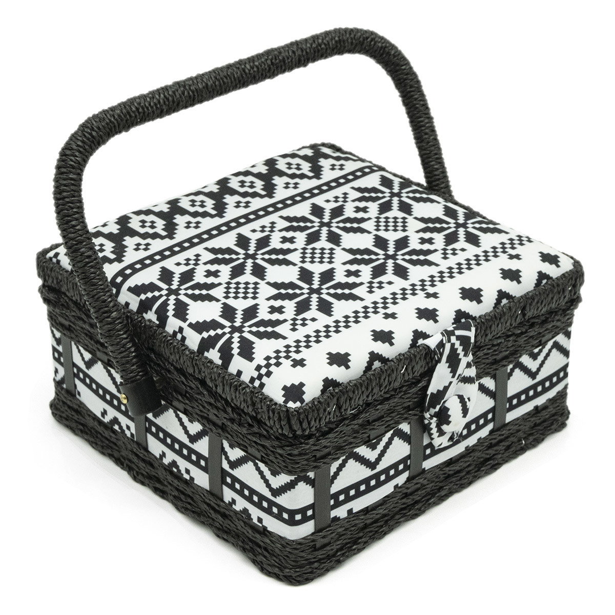 Изображение товара Шкатулка малая декоративная Hobby&Pro Черно-белый узор LY1632S PVC Tray 20*20*11см