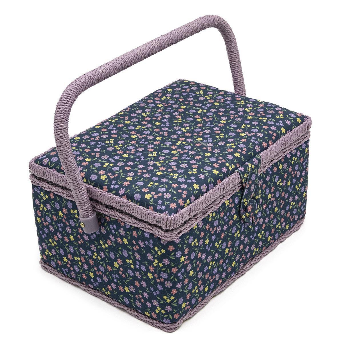 Изображение товара Шкатулка средняя декоративная Hobby&Pro Сиреневые цветы LY1633L HP Tray 26*19*14.5см