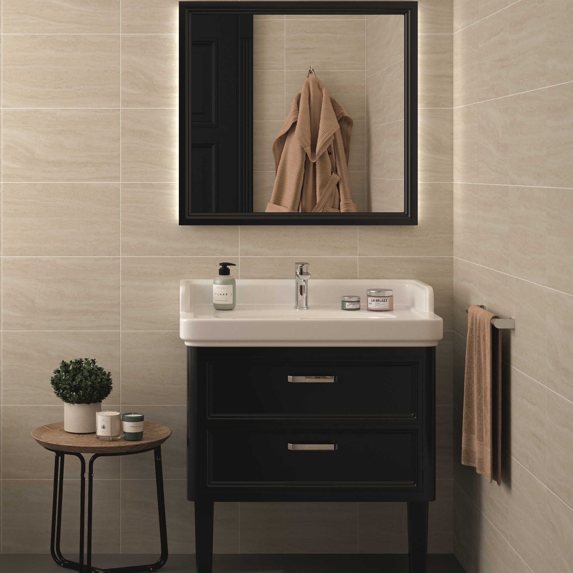 Изображение товара Плитка настенная Kerama Marazzi Эльба 25x40 см 1.1 м² цвет бежевый матовый