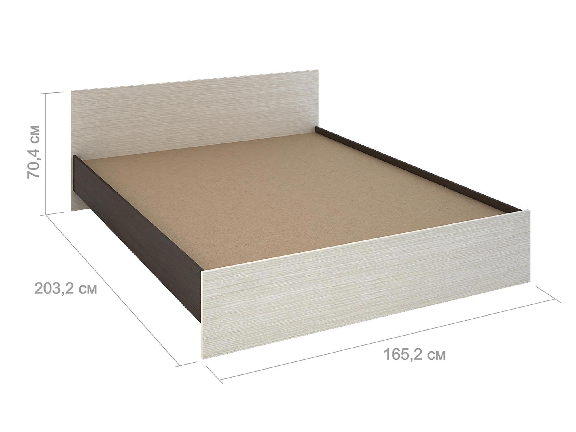 Изображение товара Кровать Стендмебель Басса 165.2x70x203.2 см венге классическая для спальни