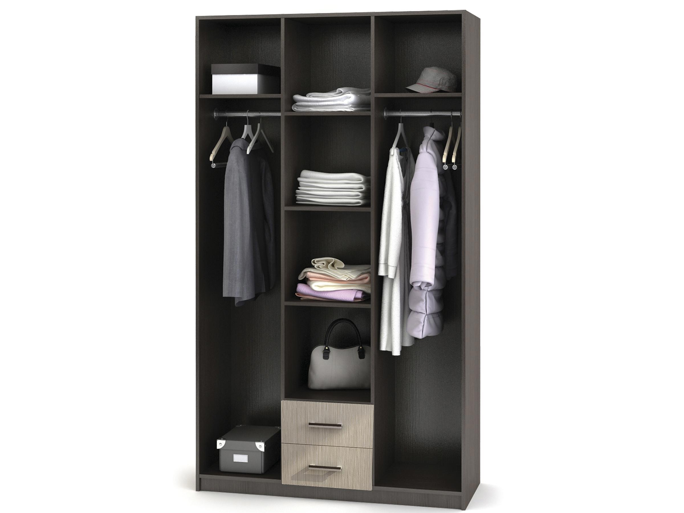 Изображение товара Шкаф распашной Трио 120x220x50 см бежево-коричневый ЛДСП Россия