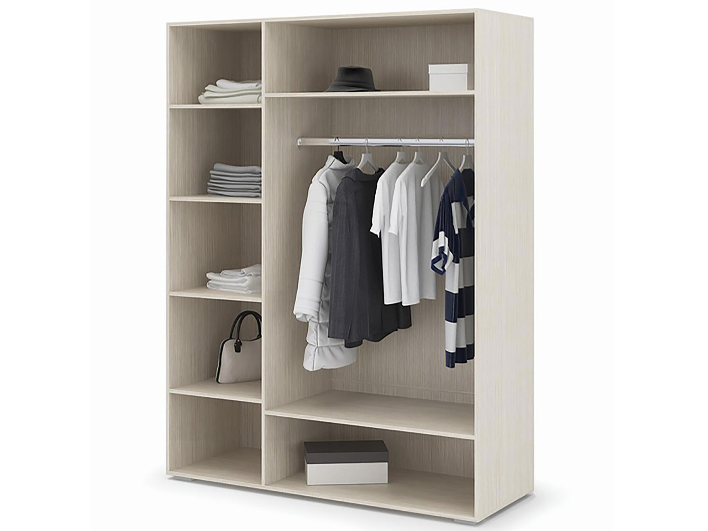 Изображение товара Шкаф Стендмебель Симба 150x57x200 см белый глянец ЛДСП модульный для подростковой комнаты