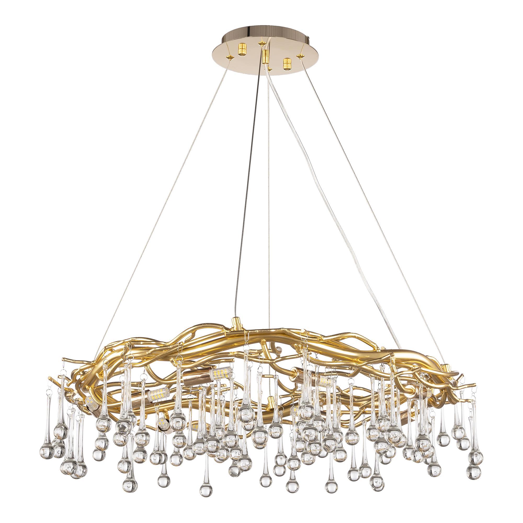 Изображение товара Люстра потолочная светодиодная ARTE PERFETTO LUCE A330912 20 м² золотистая