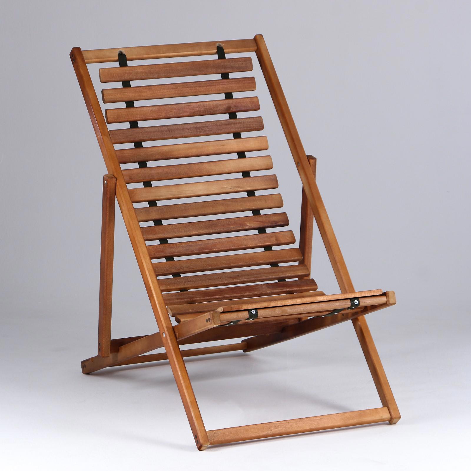 Изображение товара Шезлонг Добропаровъ 5122337 из дерева с регулируемой спинкой и весом 6.54 кг