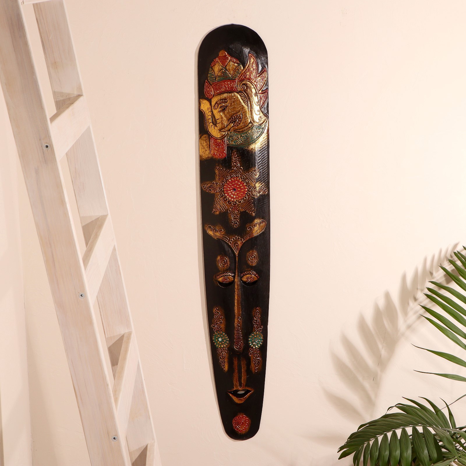 Изображение товара Панно-маска настенная "Абориген" дерево 3x17x100 см