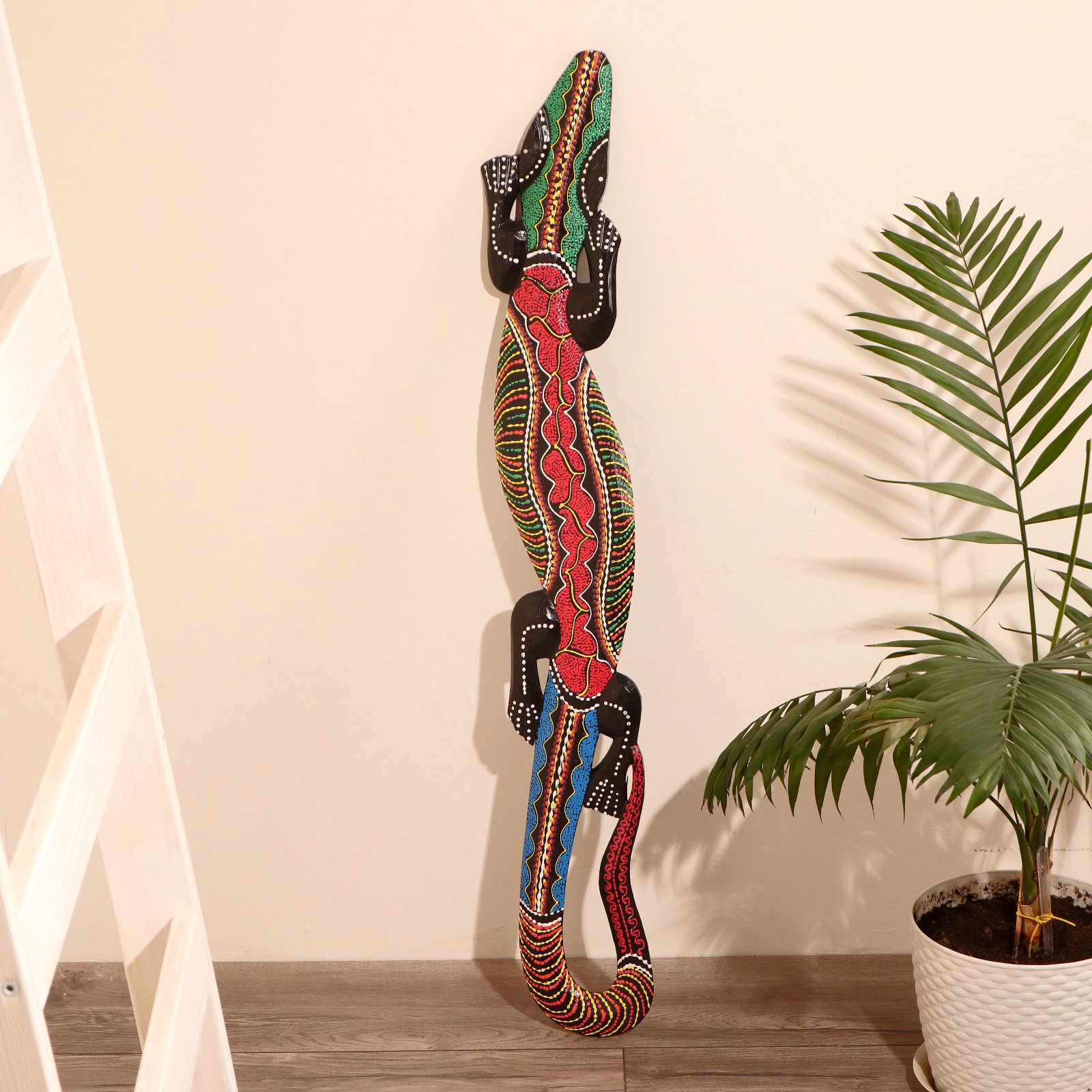 Изображение товара Панно настенное "Геккон абориген" 14x1x100 см