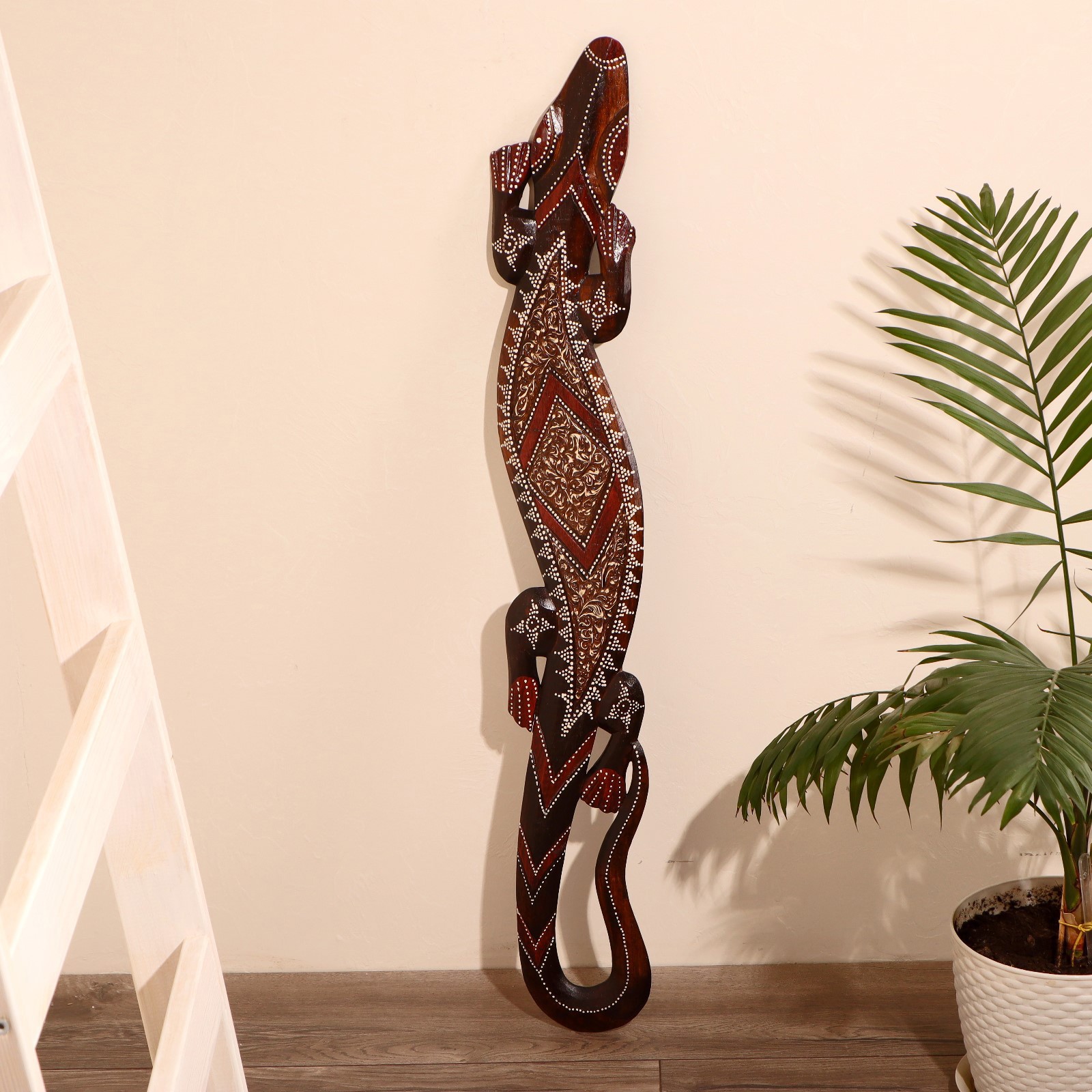 Изображение товара Панно настенное "Геккон узоры" 14x1x100 см