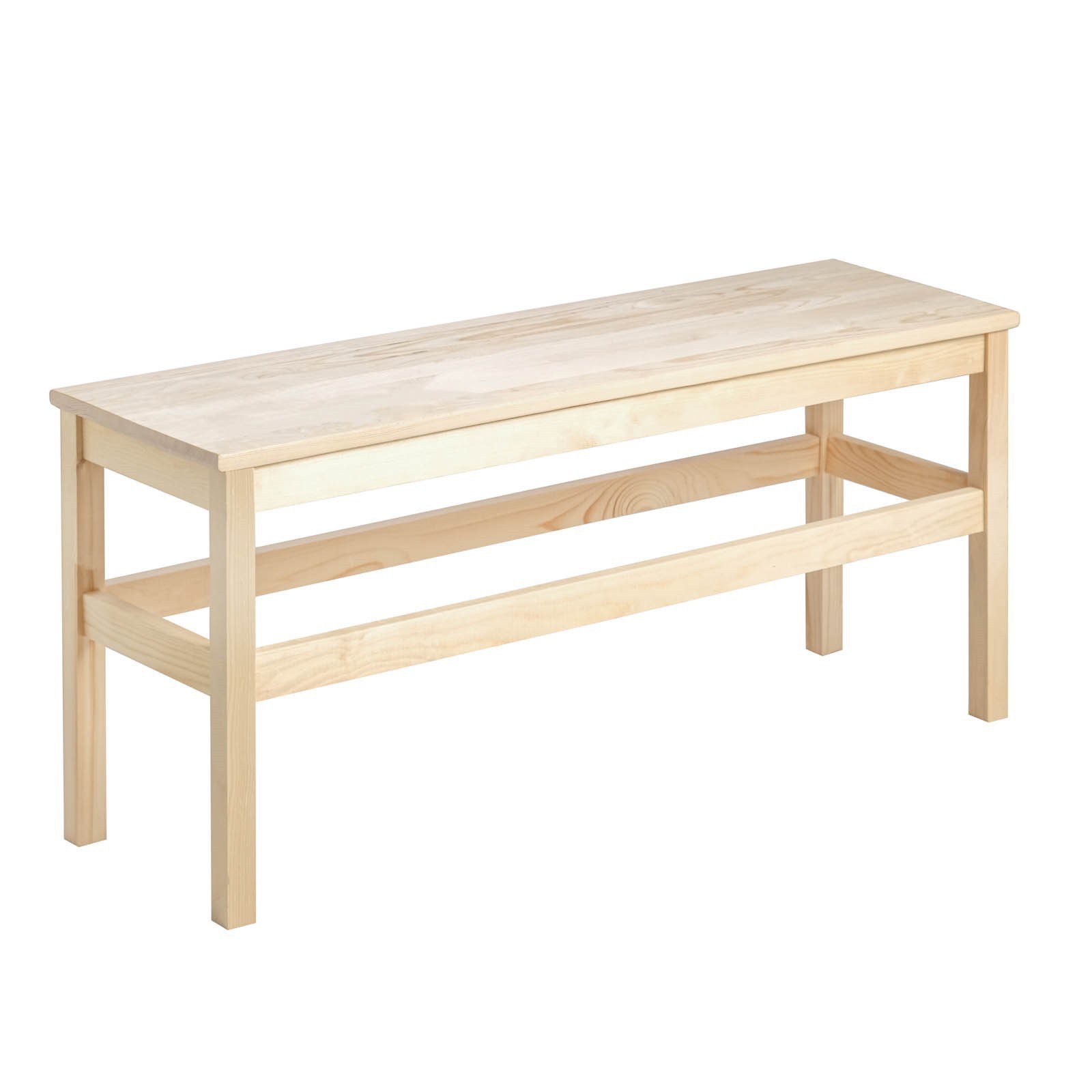 Изображение товара Деревянная скамейка Добропаровъ 7881851 из хвои для бани и сауны бежевый 97x34x45 см