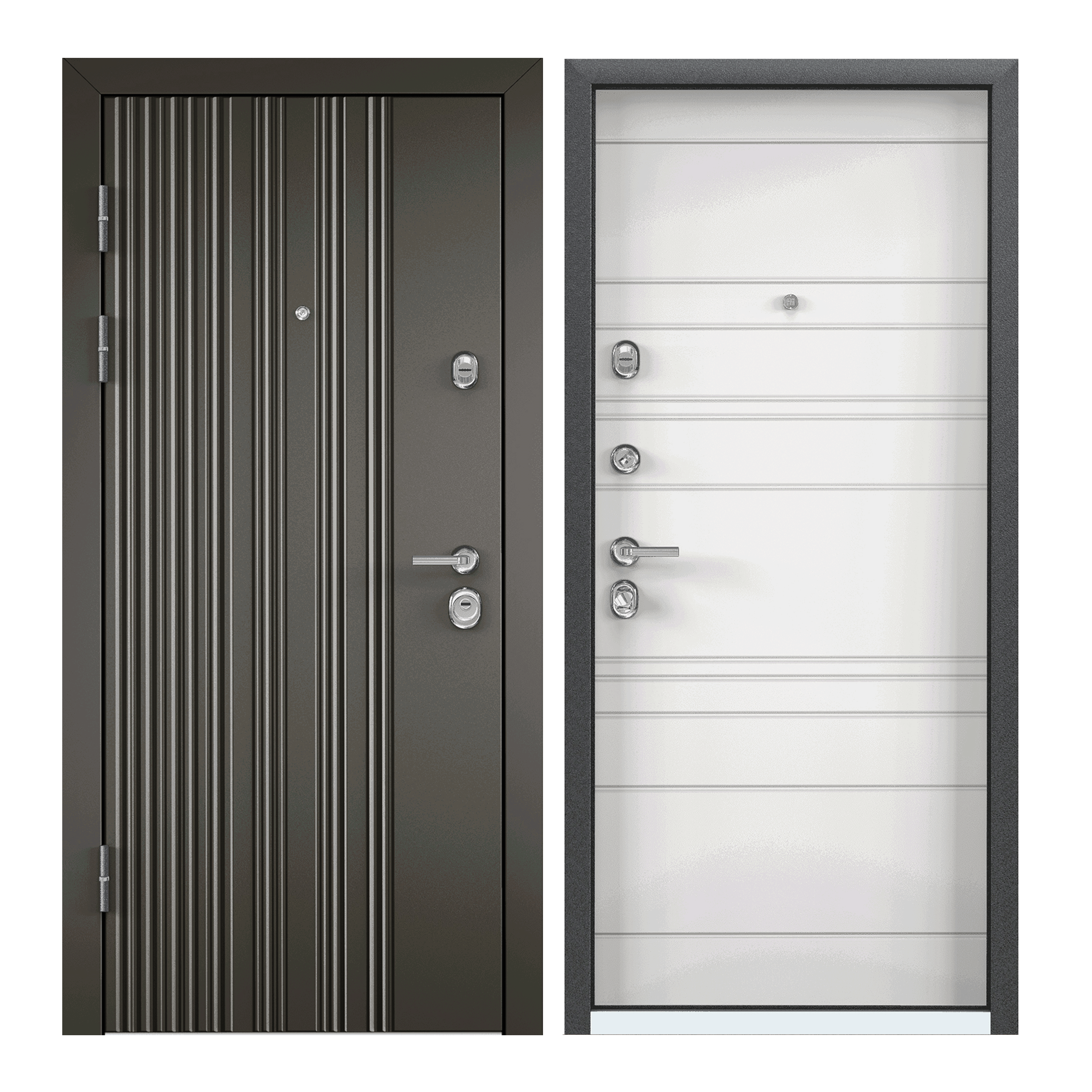 Изображение товара Дверь входная Torex Ultimatum MP 205х95 см левая коричневая