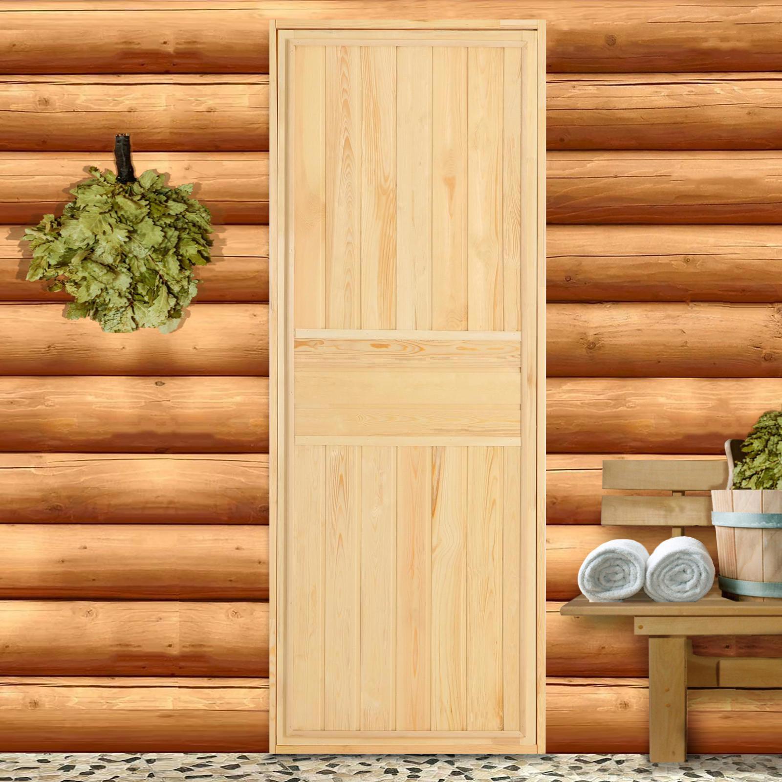Изображение товара Дверь для бани и сауны Добропаровъ хвоя 180x70 см