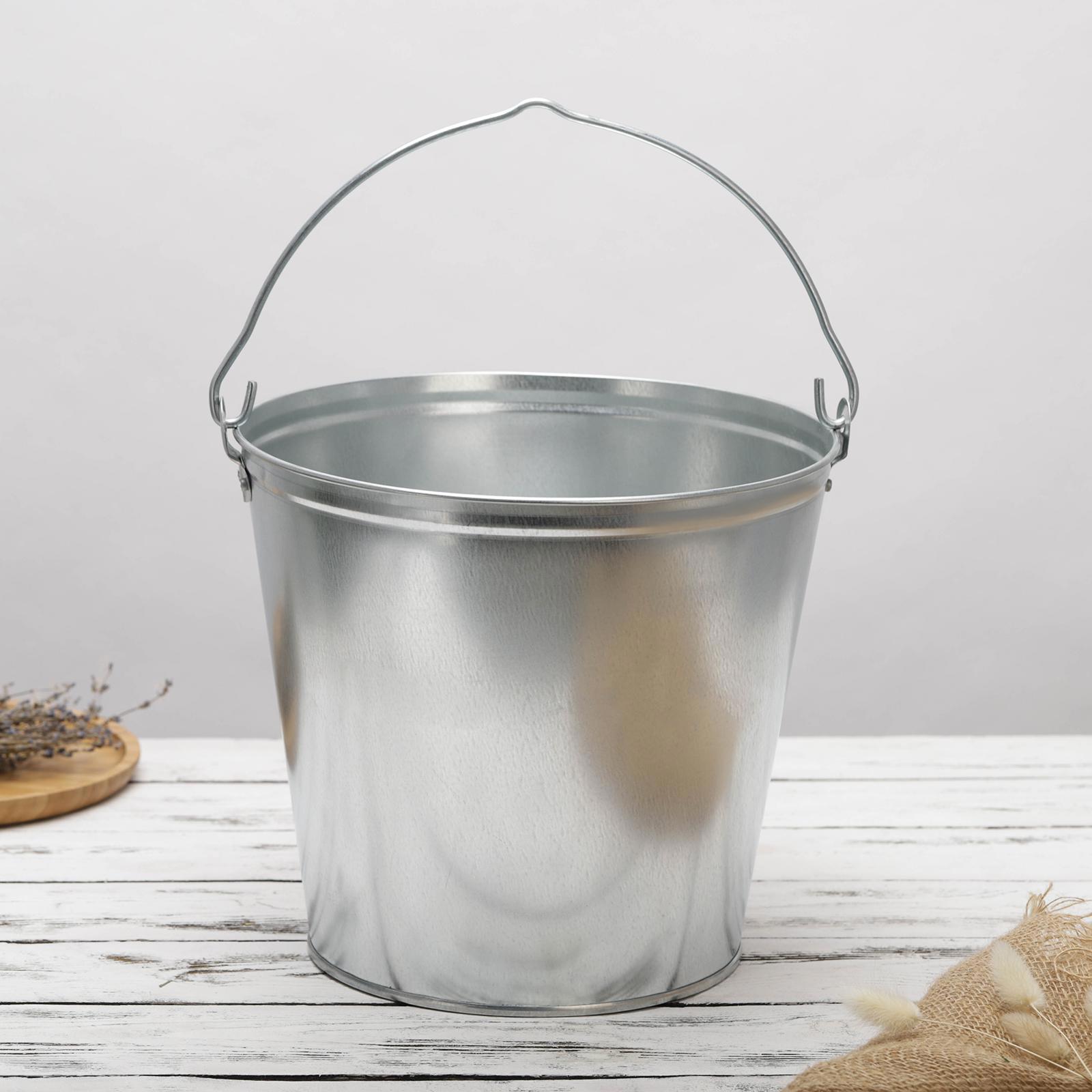 Изображение товара Ведро Simaland 192713 12 л нержавеющая сталь