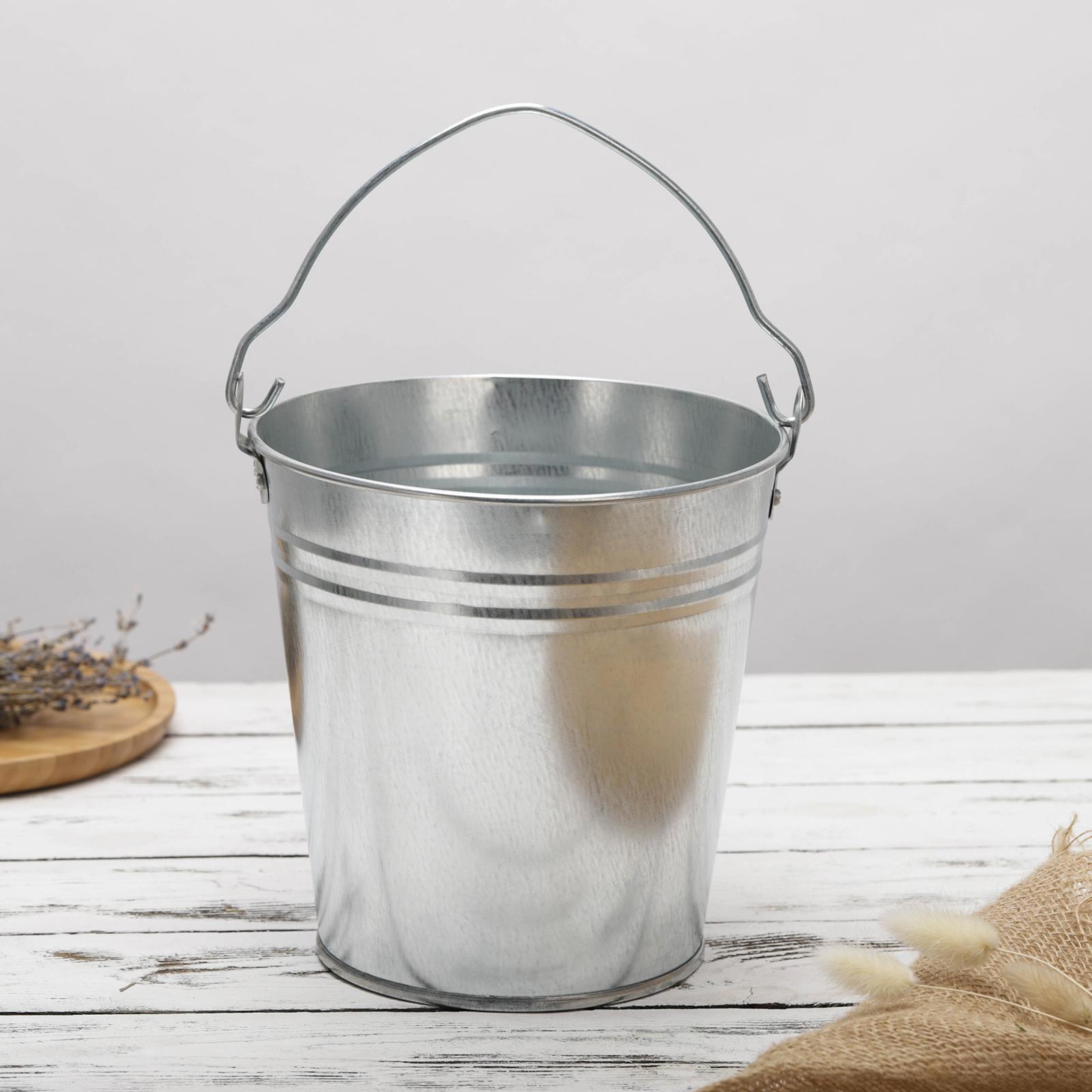 Изображение товара Ведро Simaland 2326036 5 л нержавеющая сталь