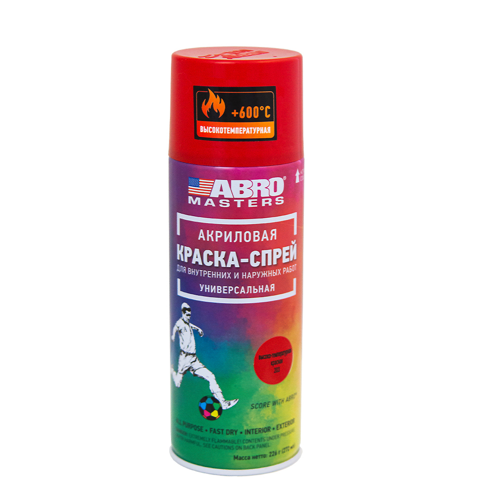 Изображение товара Краска ABRO MASTERS SPH-203-AM-R цвет красный 0.27 л