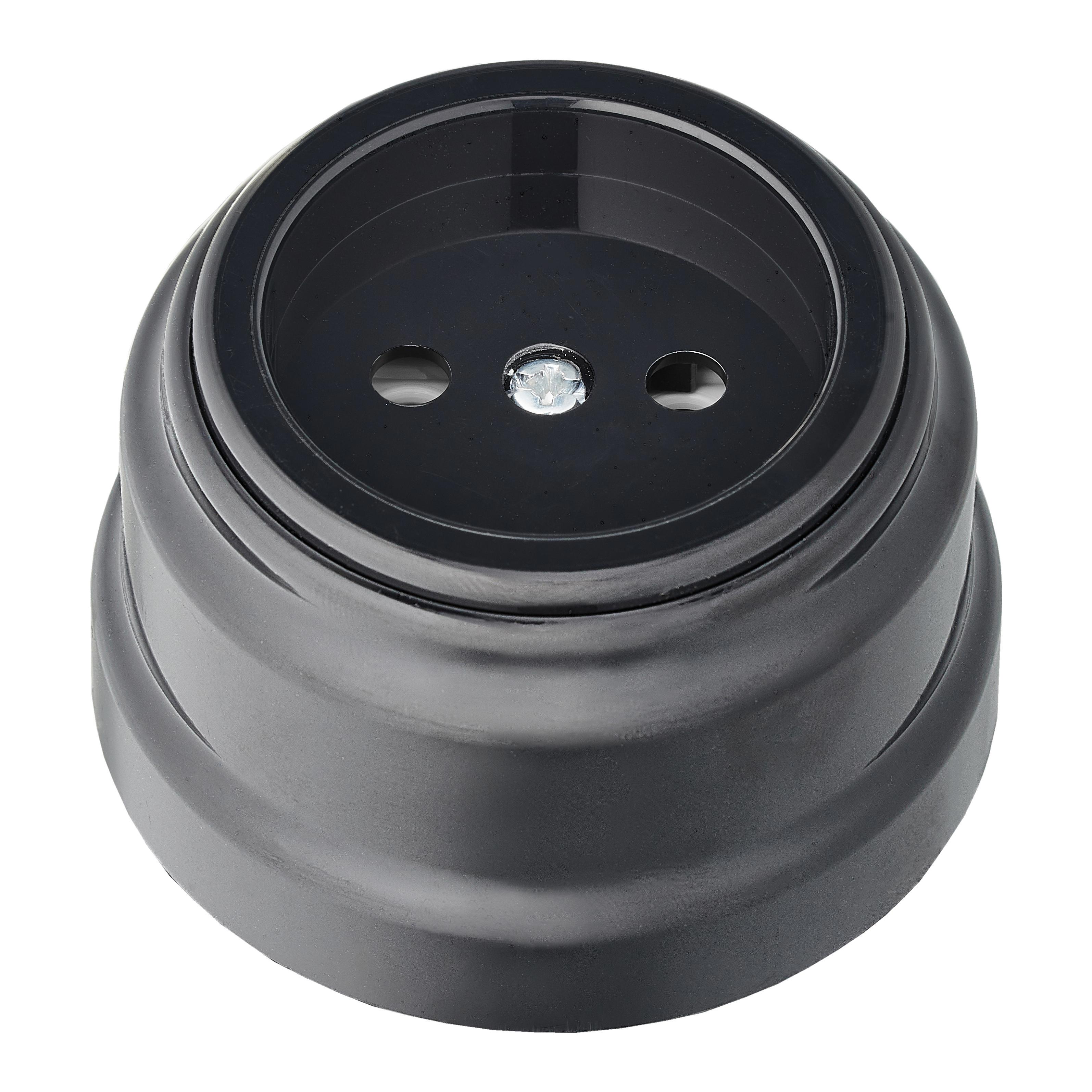 Изображение товара BYLECTRICA RA16-0201 Розетка накладная без заземления Тип C черная 230V 16A