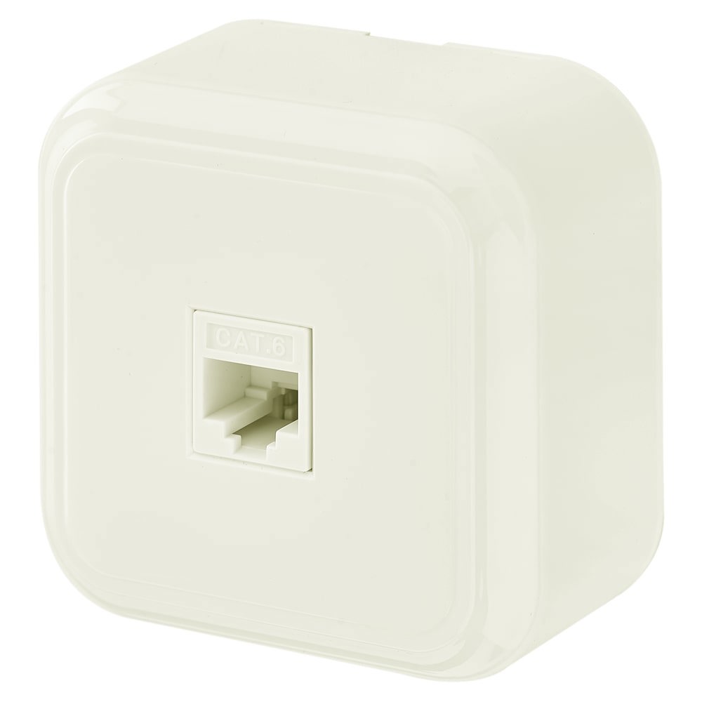Изображение товара Компьютерная розетка BYLECTRICA Пралеска RJ45 накладная 1 пост, бежевый Изображение товара Компьютерная розетка BYLECTRICA Пралеска RJ45 накладная 1 пост, бежевый