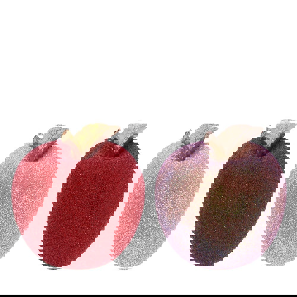 Изображение товара Новогоднее украшение Яблоко 9x10.5x9 см цвет красный