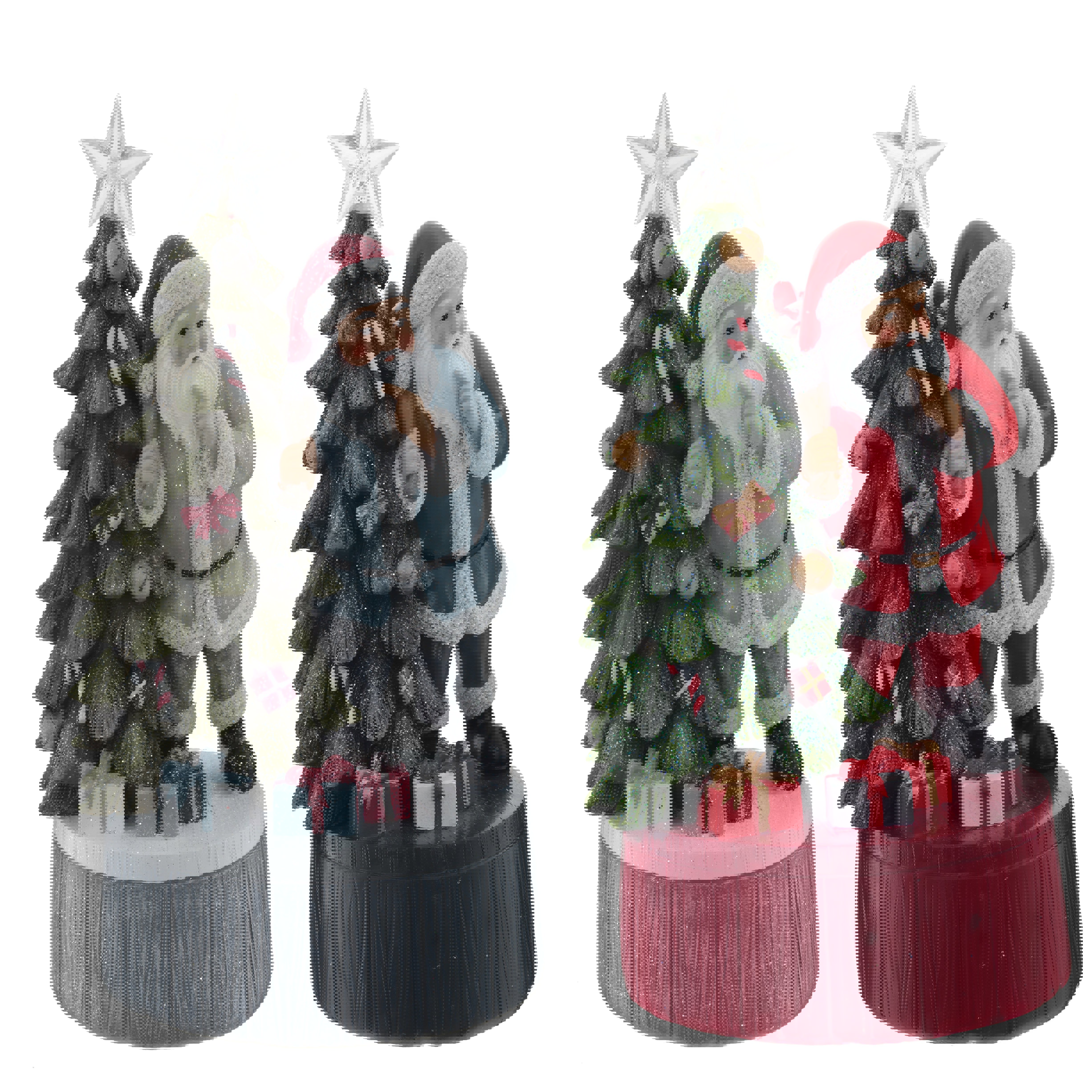 Изображение товара Новогоднее украшение Новый год 11x22.5x12 см цвет серый