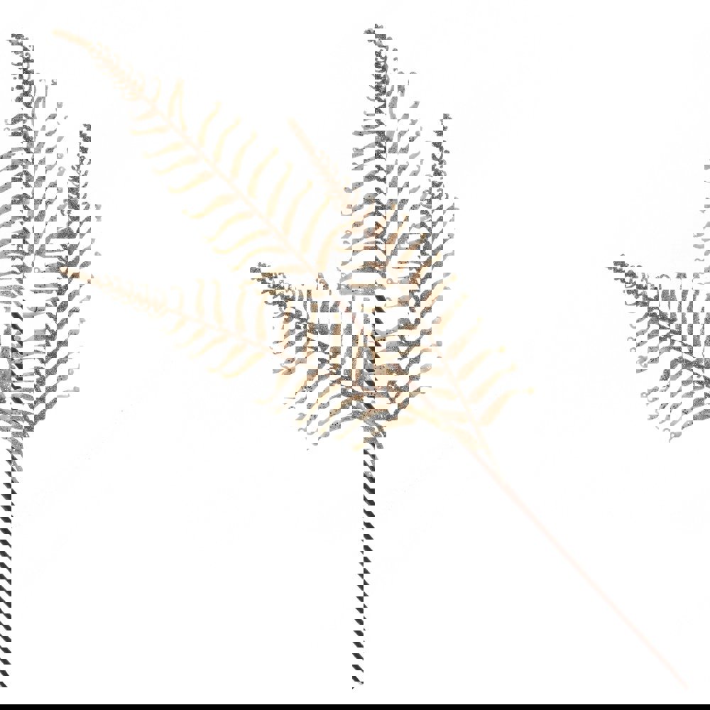 Изображение товара Новогоднее украшение Ветка 75 см золотая с глиттером для елки и декора
