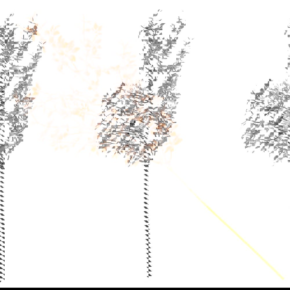 Изображение товара Золотая ветка для новогоднего декора 75 см мерцающая ПВХ