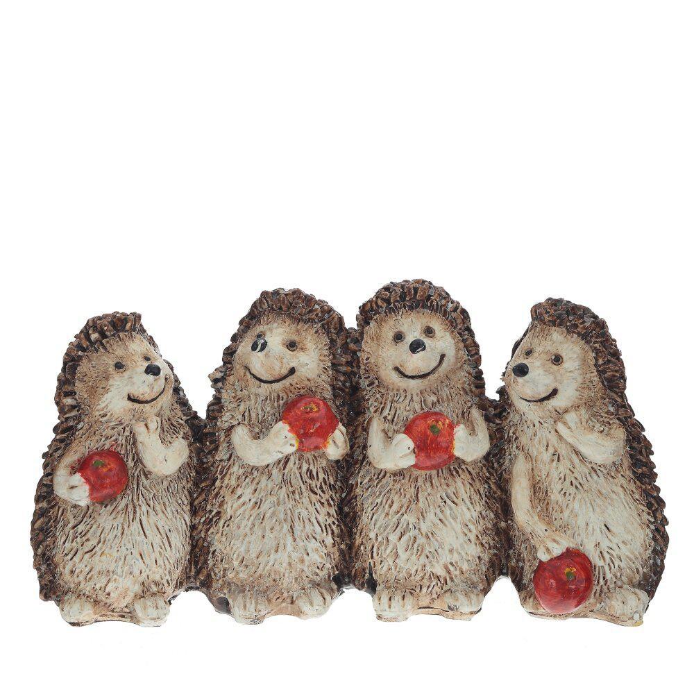 Изображение товара Новогоднее украшение Ёжики 3x5.5x10 см цвет коричневый