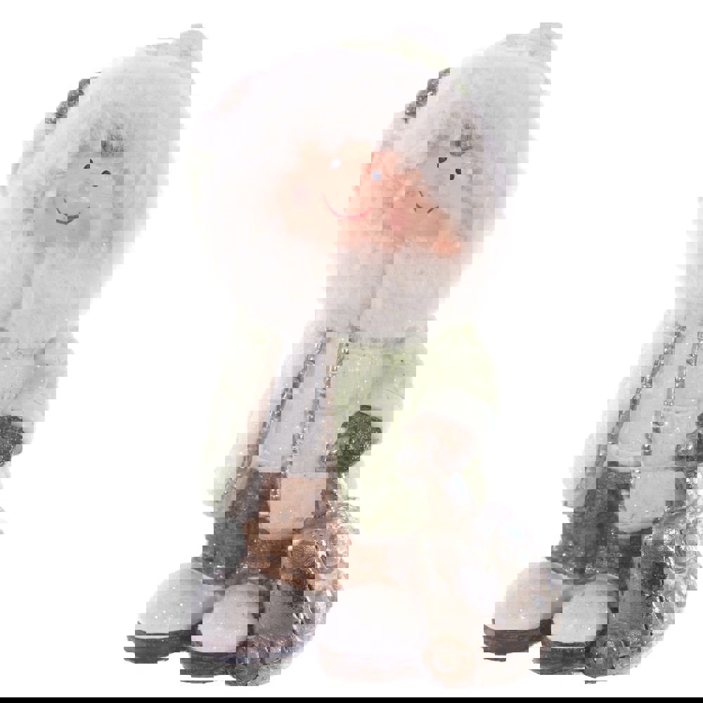 Изображение товара Новогоднее украшение Ребенок 6x18x10 см цвет зеленый/сливочный