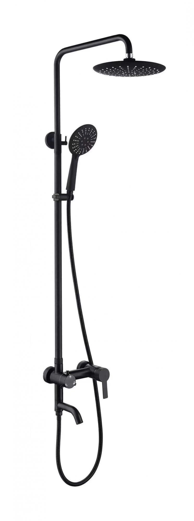 Изображение товара Душевая система Esko ST06 со смесителем 2 режима цвет черный