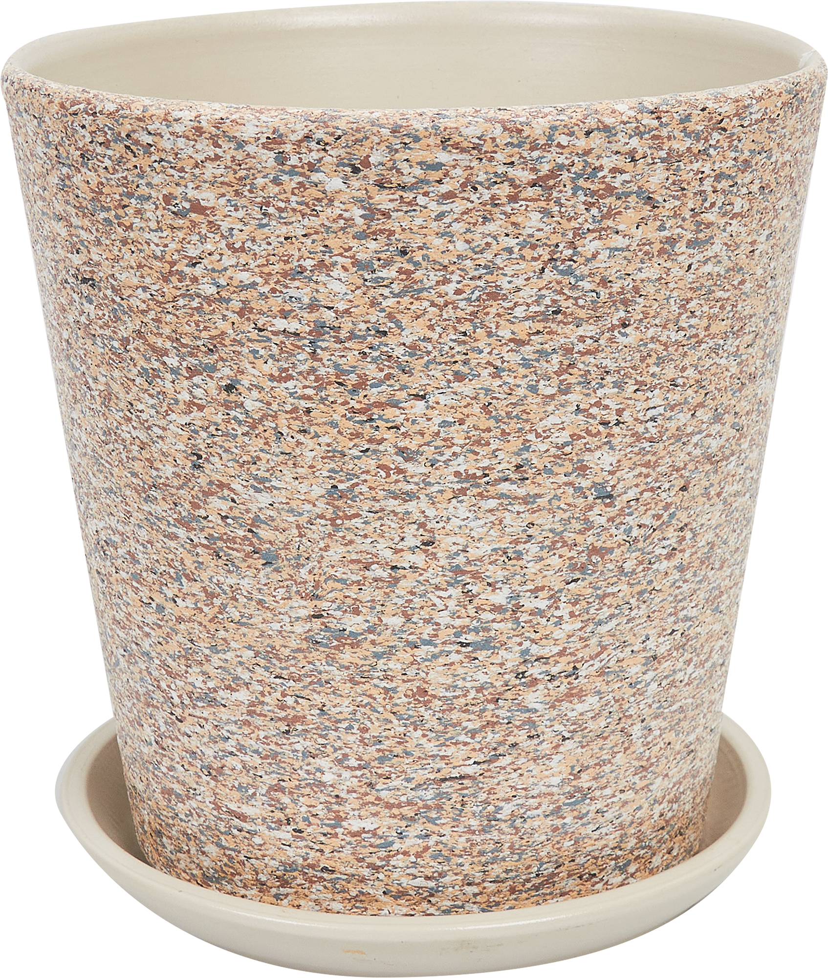 Горшок цветочный «Лунный камень» №5, ø22 см, 5.6 л, керамика, цвет бежевый