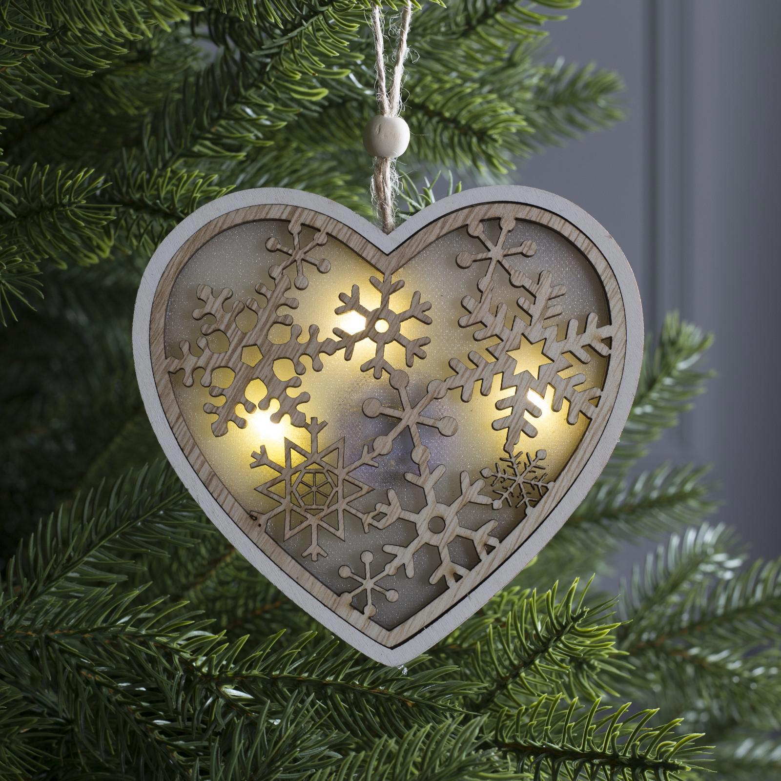 Изображение товара Елочная игрушка Fnb-214 Luazon lighting 13 см световая бежевый для новогоднего украшения