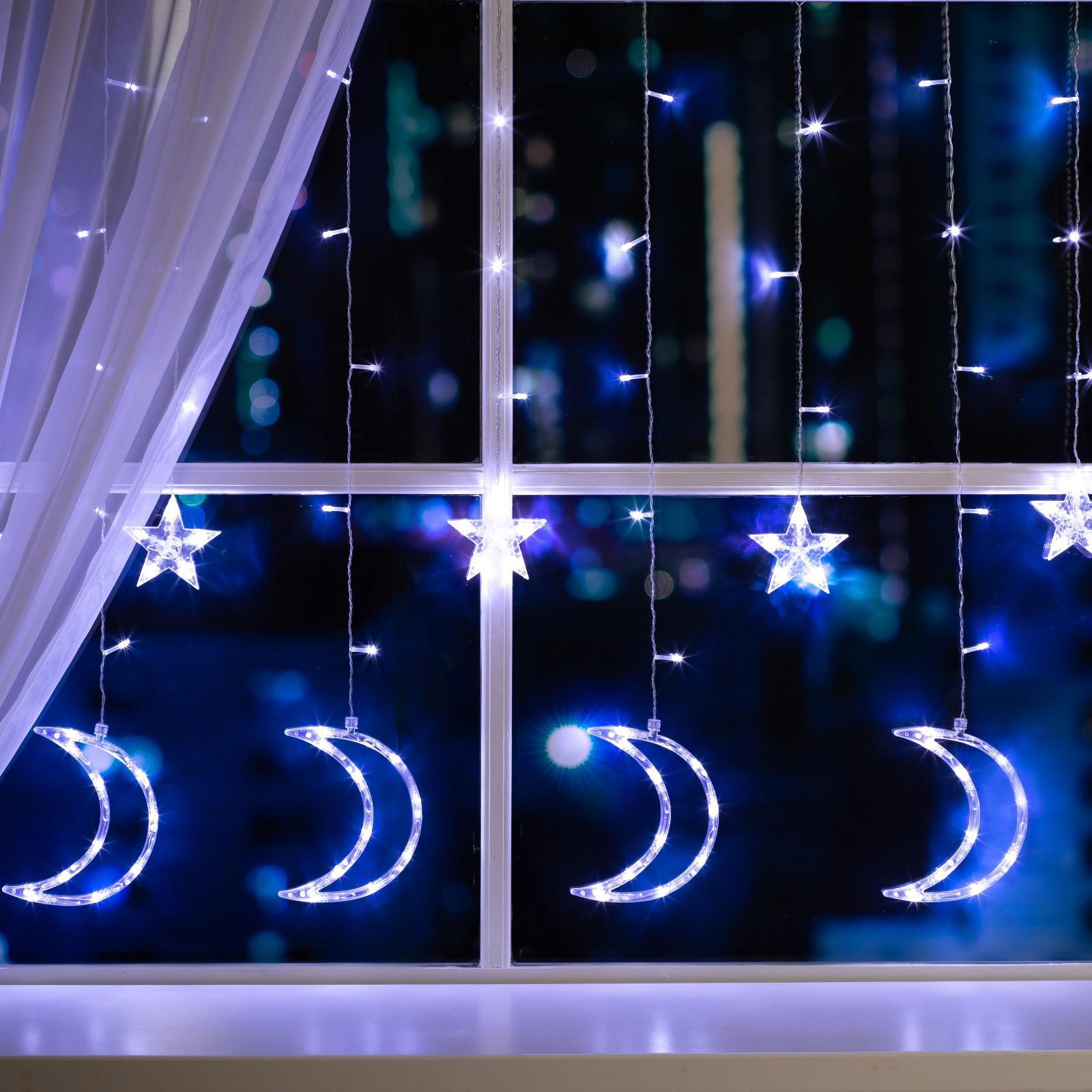 Изображение товара Электрогирлянда комнатная Luazon lighting 4356980 бахрома 2.7x2.7 м 138 ламп холодный белый 8 режимов работы