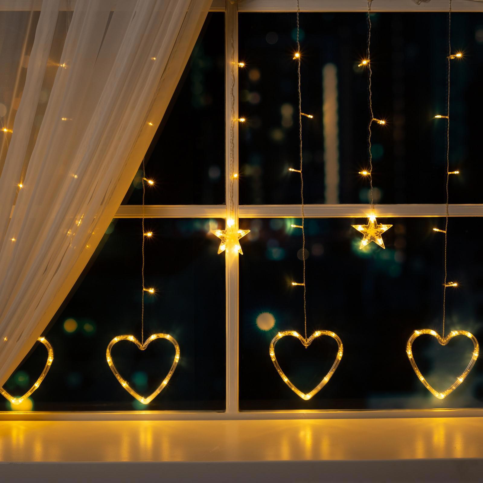 Изображение товара Электрогирлянда комнатная Luazon lighting 4356978 бахрома 2.4x2.4 м 186 ламп теплый белый 8 режимов работы