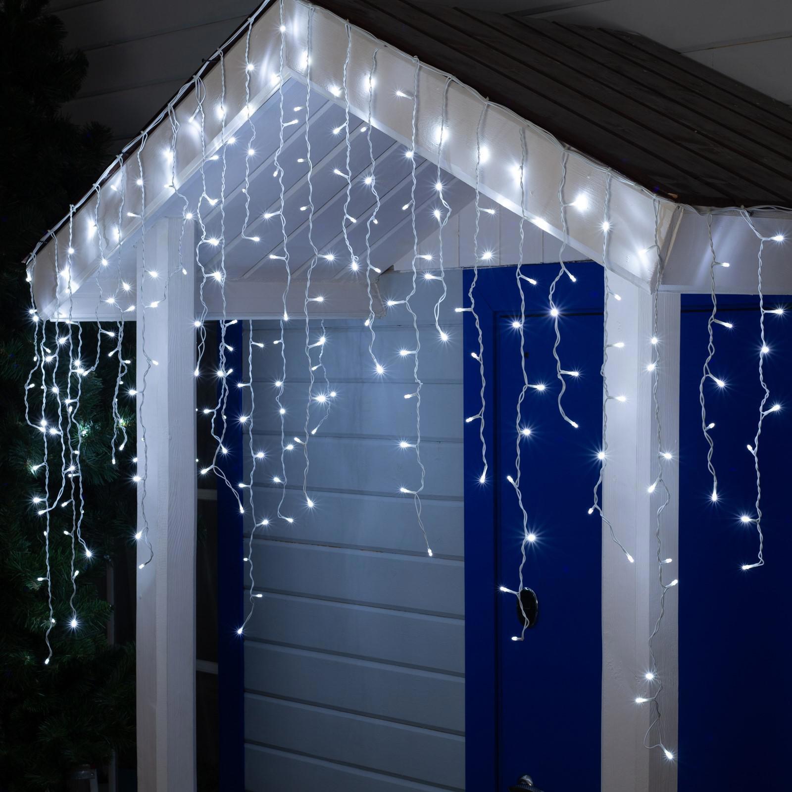 Изображение товара Электрогирлянда бахрома Luazon lighting 3 м 232 LED холодный белый 1 режим IP44