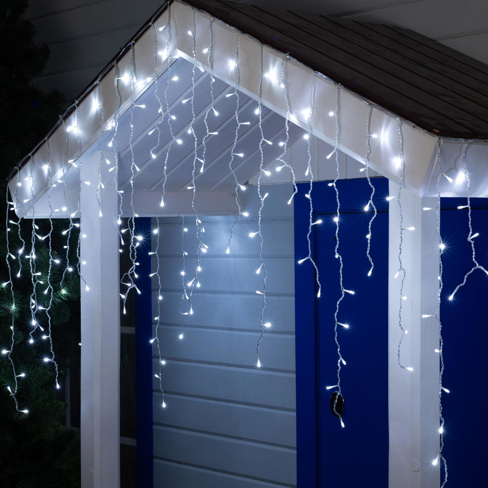 Изображение товара Электрогирлянда бахрома 3 м 232 LED IP44 холодный белый декоративная уличная