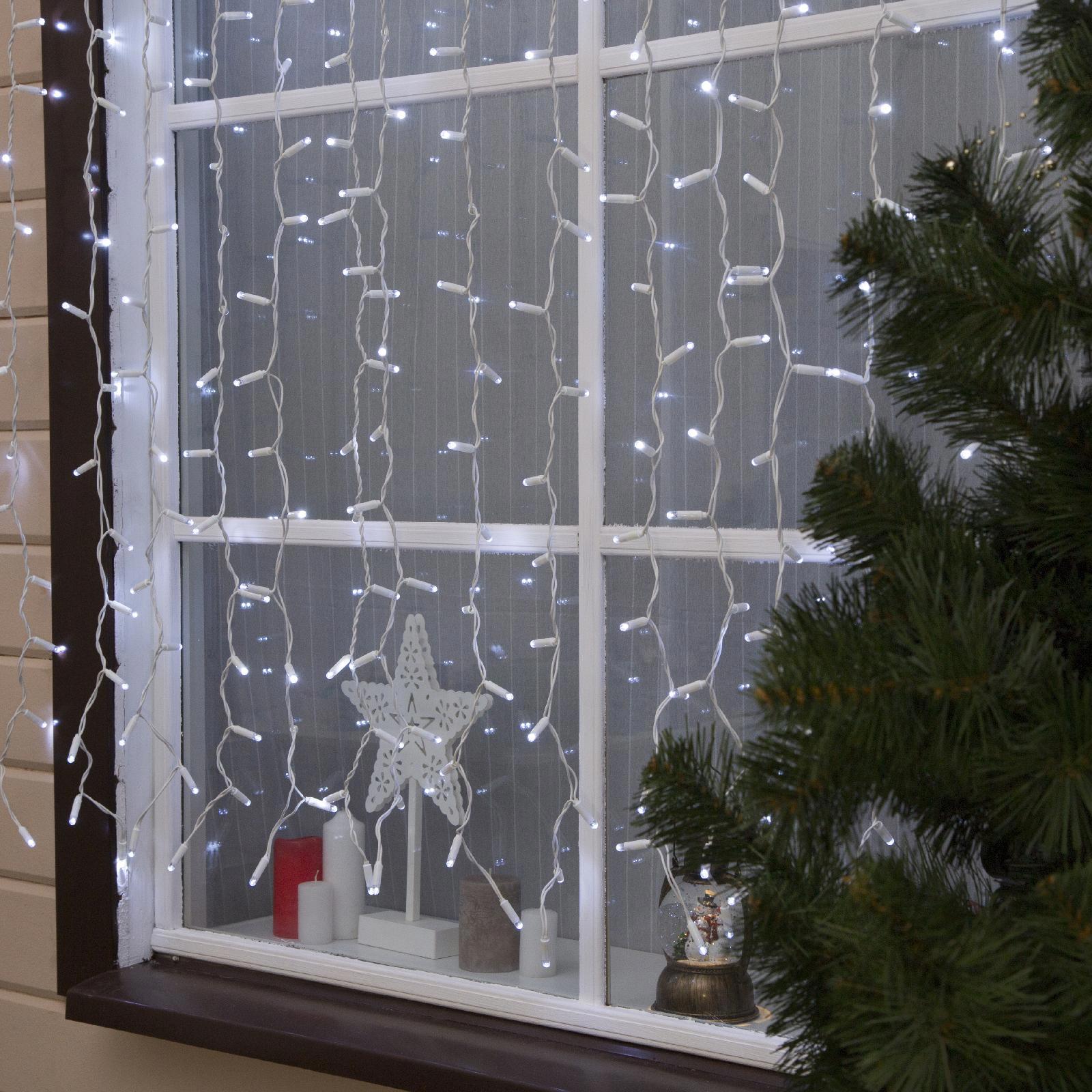 Изображение товара Электрогирлянда занавес 2x2 м с 360 LED IP65 холодный белый